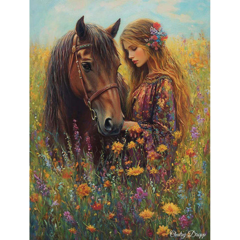 تابلو نقاشی الماسی بزرگسال کد 0105