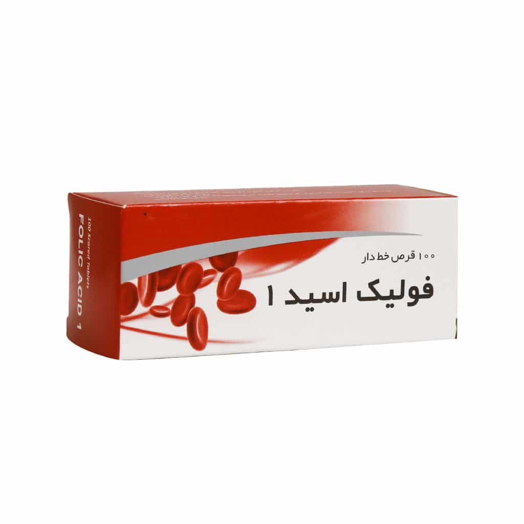 قرص فولیک اسید 1 شهر دارو 100 عددی