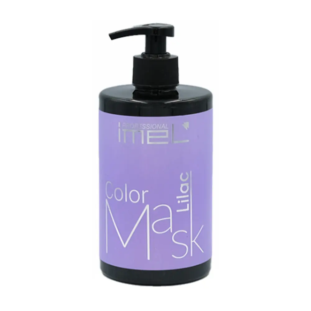 ماسک موی رنگی لایلاک ایمل 500 میل مناسب انواع مو و موهای رنگ شده Imel Lilac Color Mask