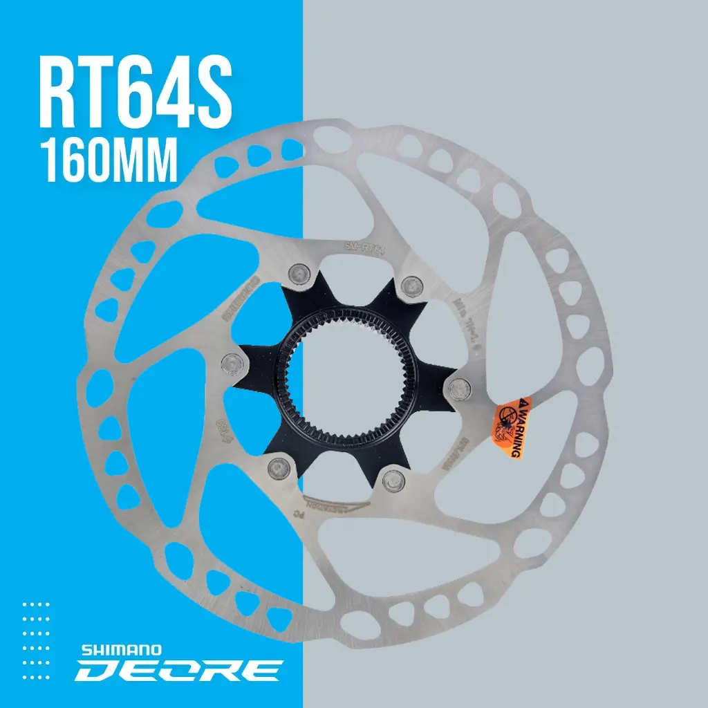 روتور دیسک بریک شیمانو Deore SM-RT64 سنترلاک: Shimano (160mm) توقف مطمئن در هر شرایط