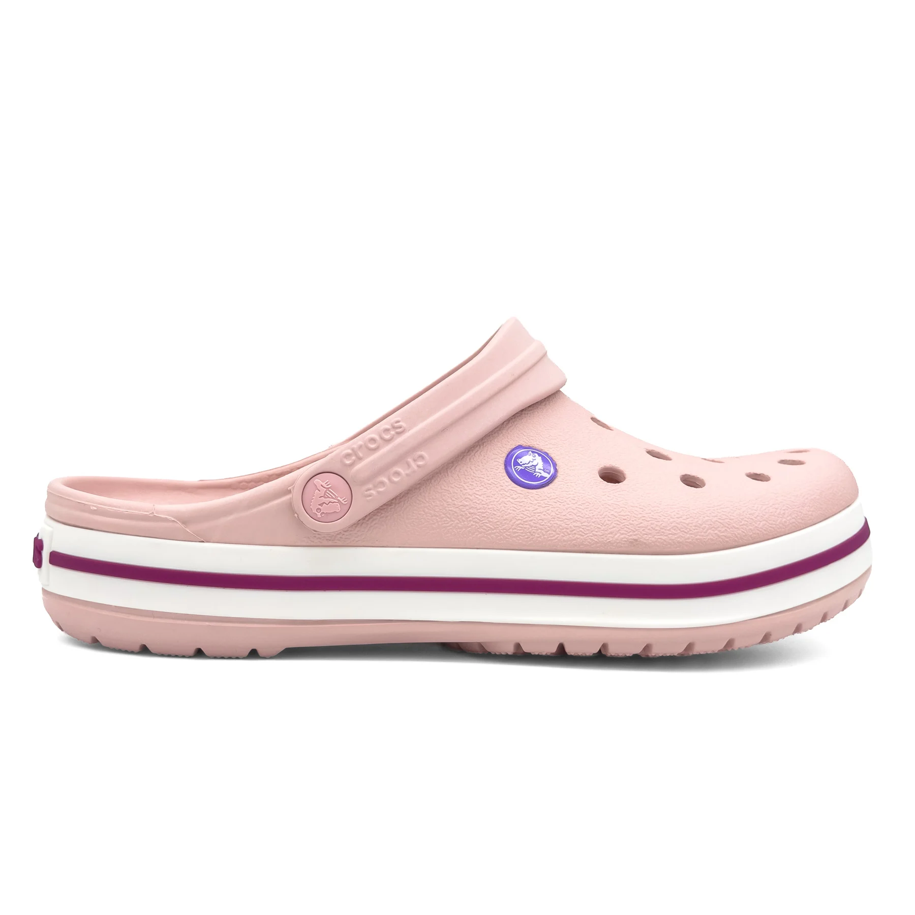 کراکس کروکبند صورتی سفید اورجینال | Crocs Crocband