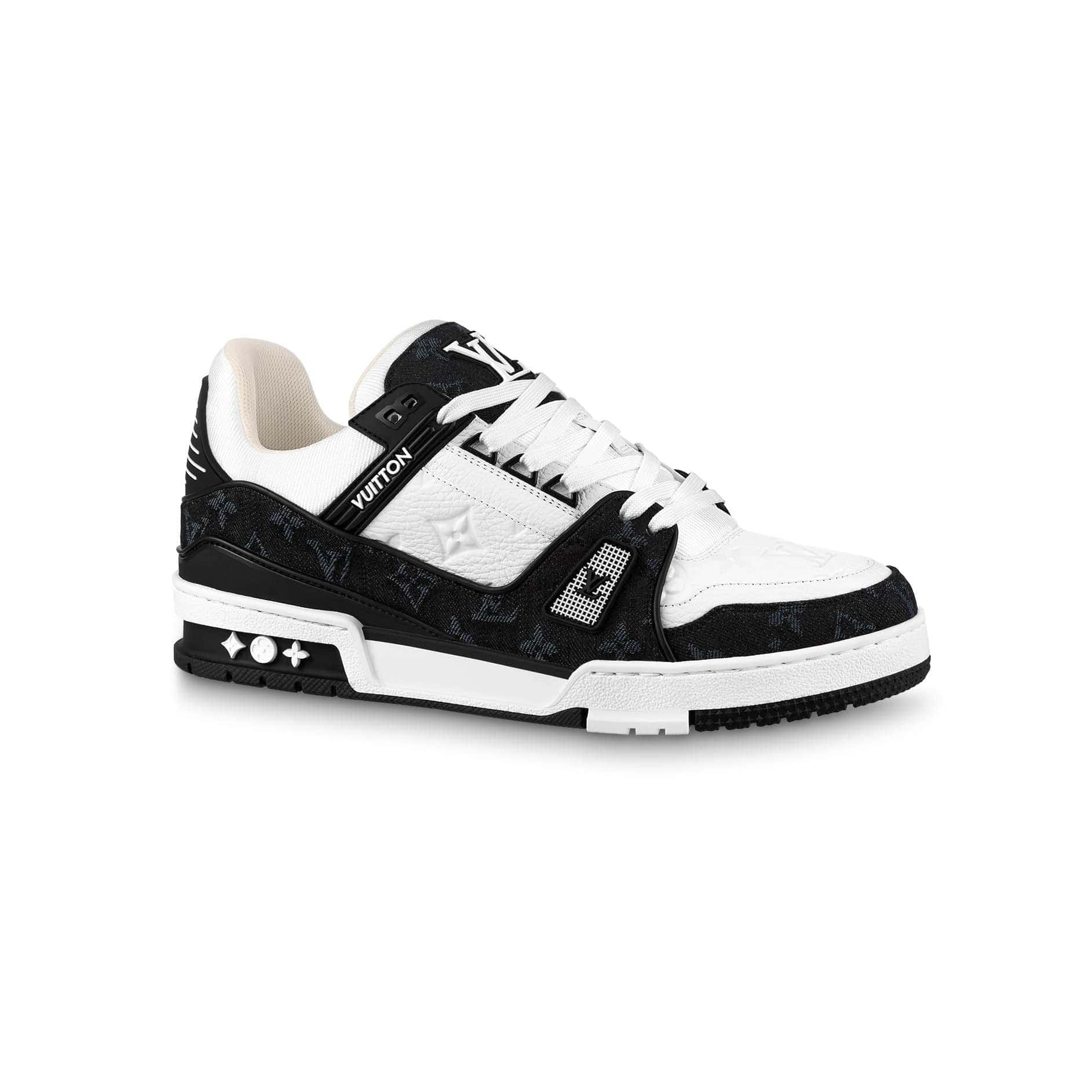 کتونی لویی ویتون ترینر مشکی Louis Vuitton LV Trainer