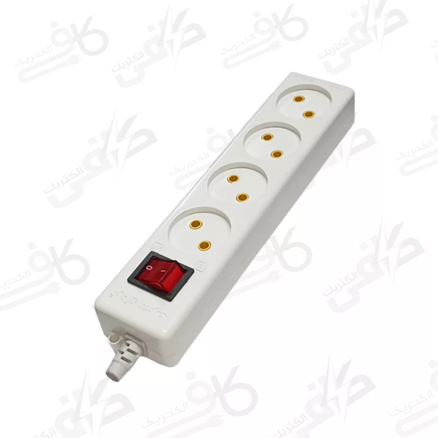 رابط چهار خانه بدون سیم بدون ارت سرامیکی فردان الکتریک