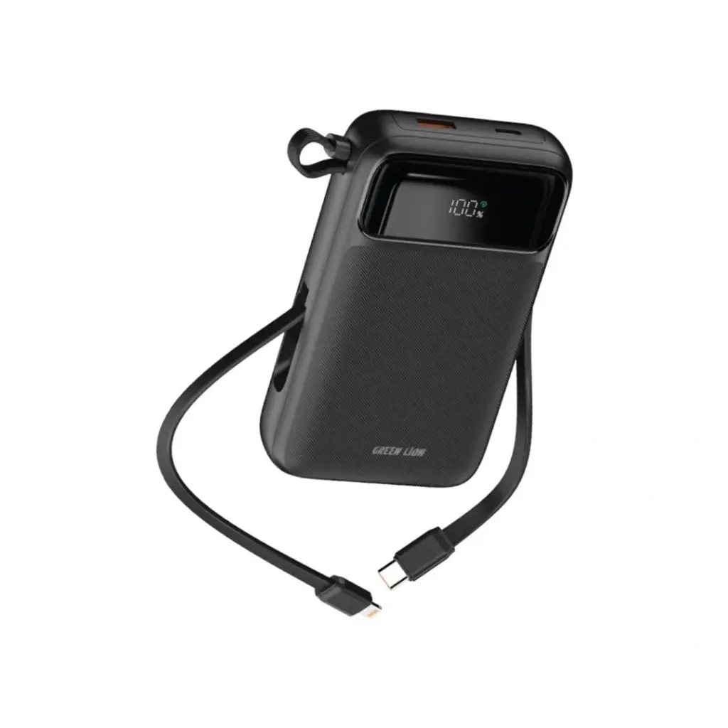 پاوربانک 10000 مگ سیف گرین لاین مدل Green Lion LUZERN 1OOOO MagSafe power Bank