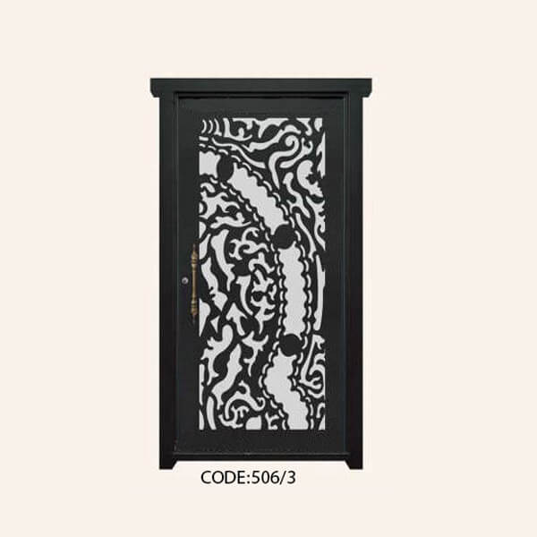 درب یک لنگه فلزی CNC طرح 506