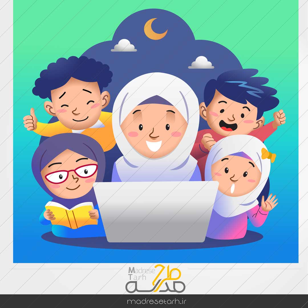 طرح کاراکتر کلاس آنلاین