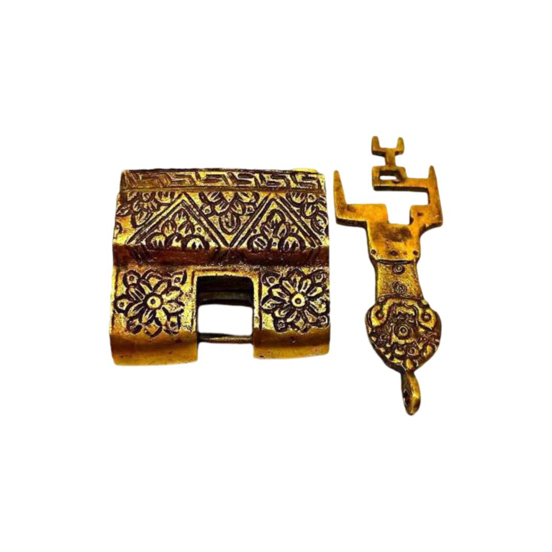 قفل برنجی هندی مدل کتابی