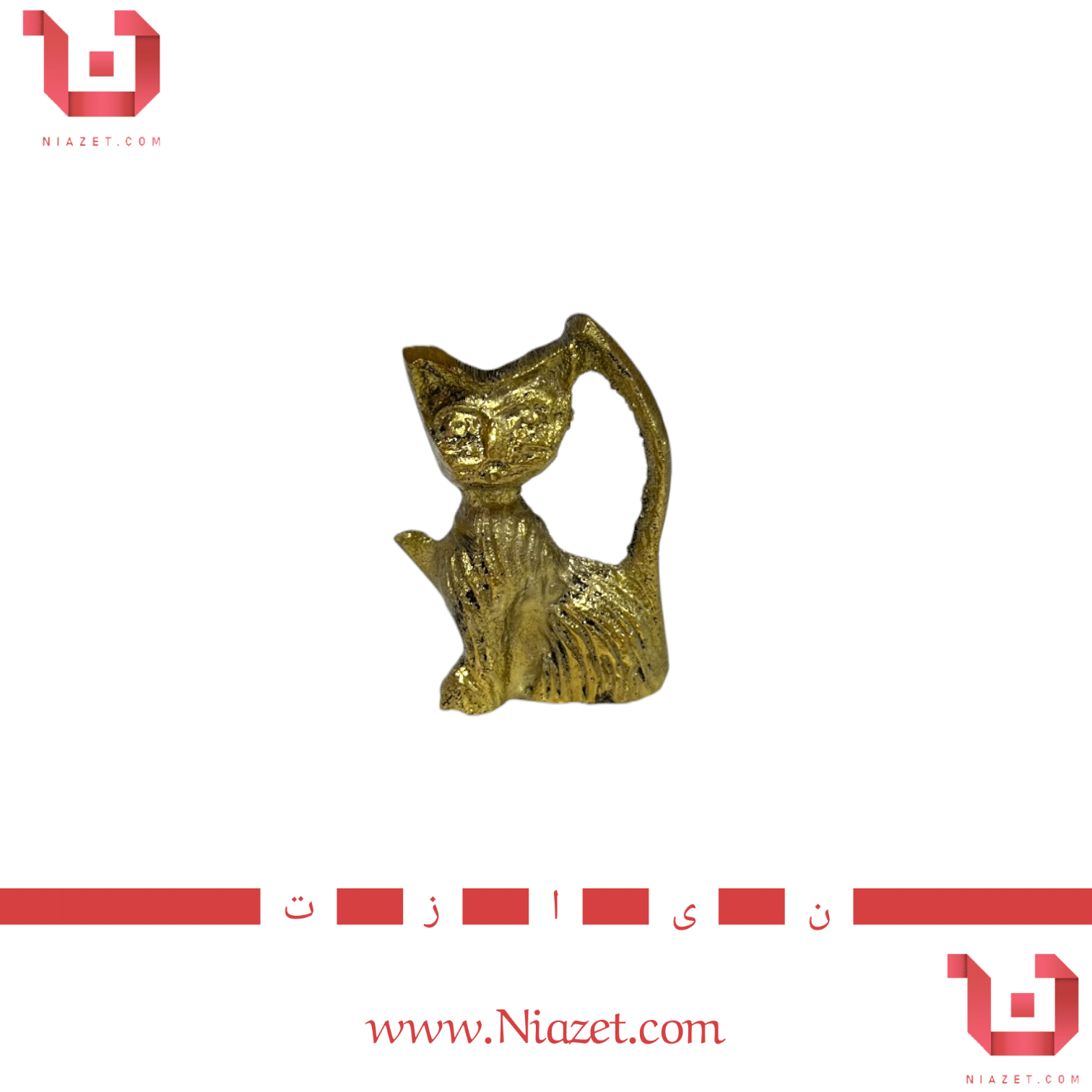 مجسمه گربه جنس برنجی