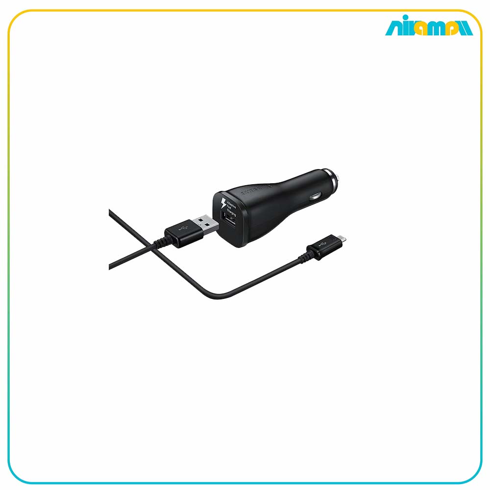 شارژر فندکی سامسونگ 15W همراه با کابل میکرو یو اس بی
