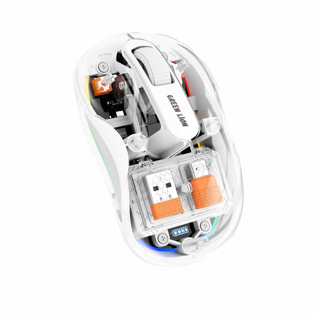 ماوس بلوتوثی شفاف Turtle گرین لاین مدل GNTUMS2MSE ا Green Lion Turtle Wireless Mouse GNTUMS2MSE