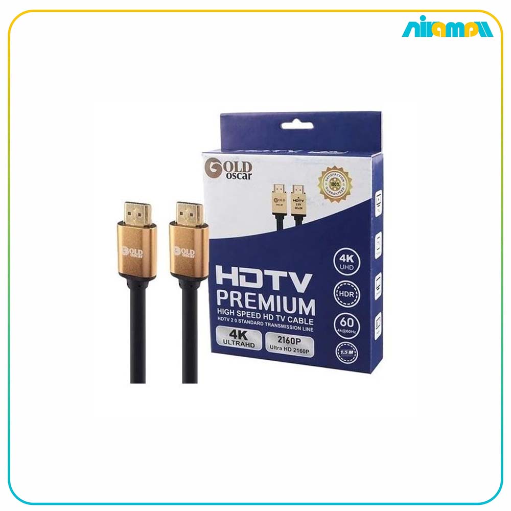 کابل HDMI 4K مدل GOLD OSCAR به طول 1/5 متر