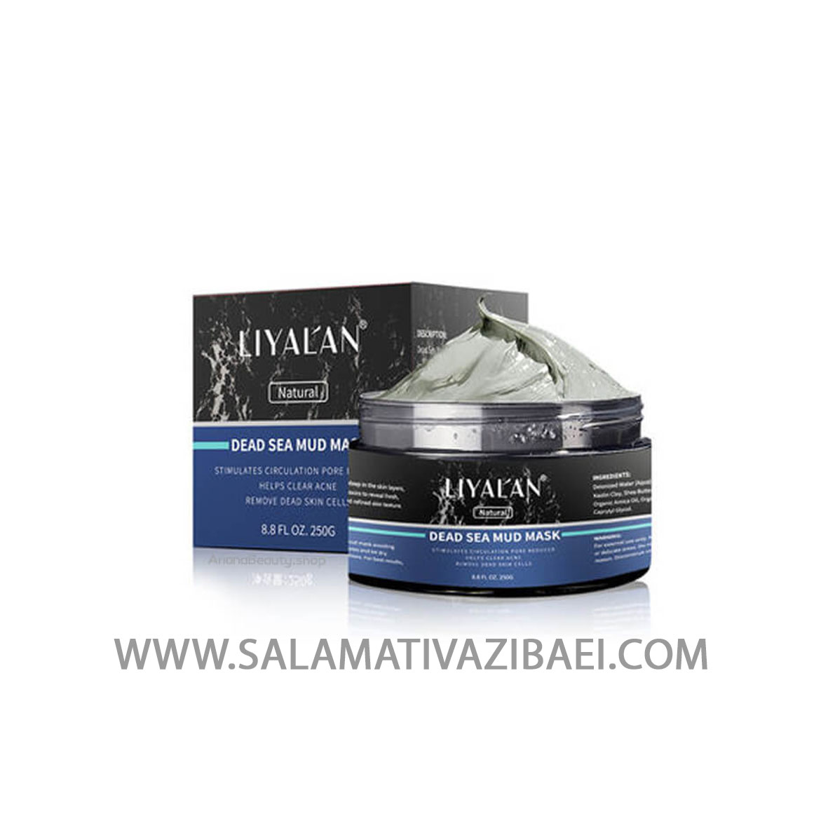 ماسک جلبک ضد آکنه و جوشهای سر سیاه لیالان- DEAD SEA MUD MASK ساخت کشور چین