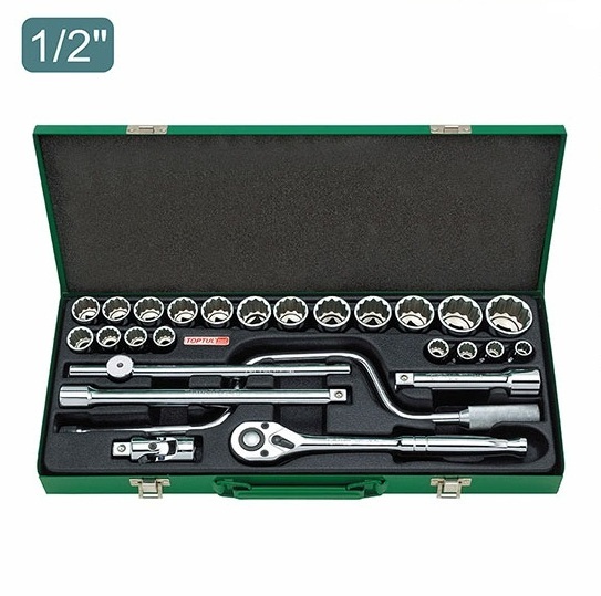 جعبه بکس 26 پارچه 1/2 اینچ تاپ تول مدل GCAD2607