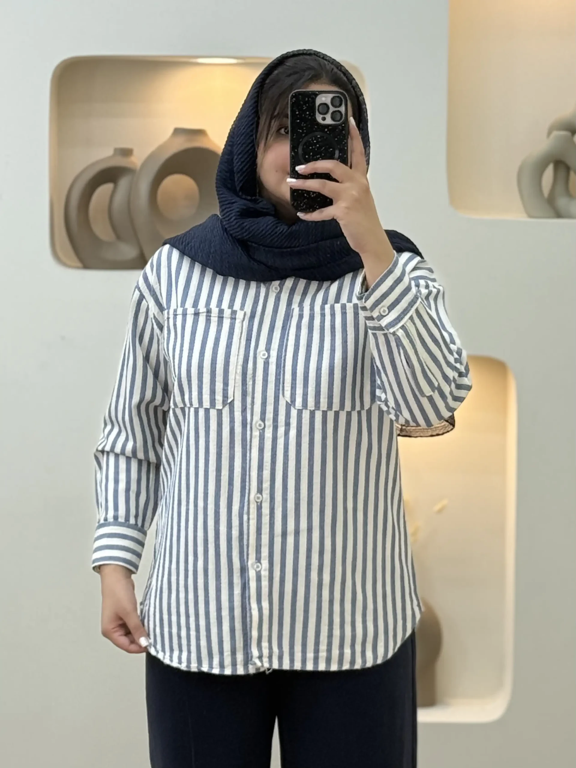 شومیز راه راه نایس-8295