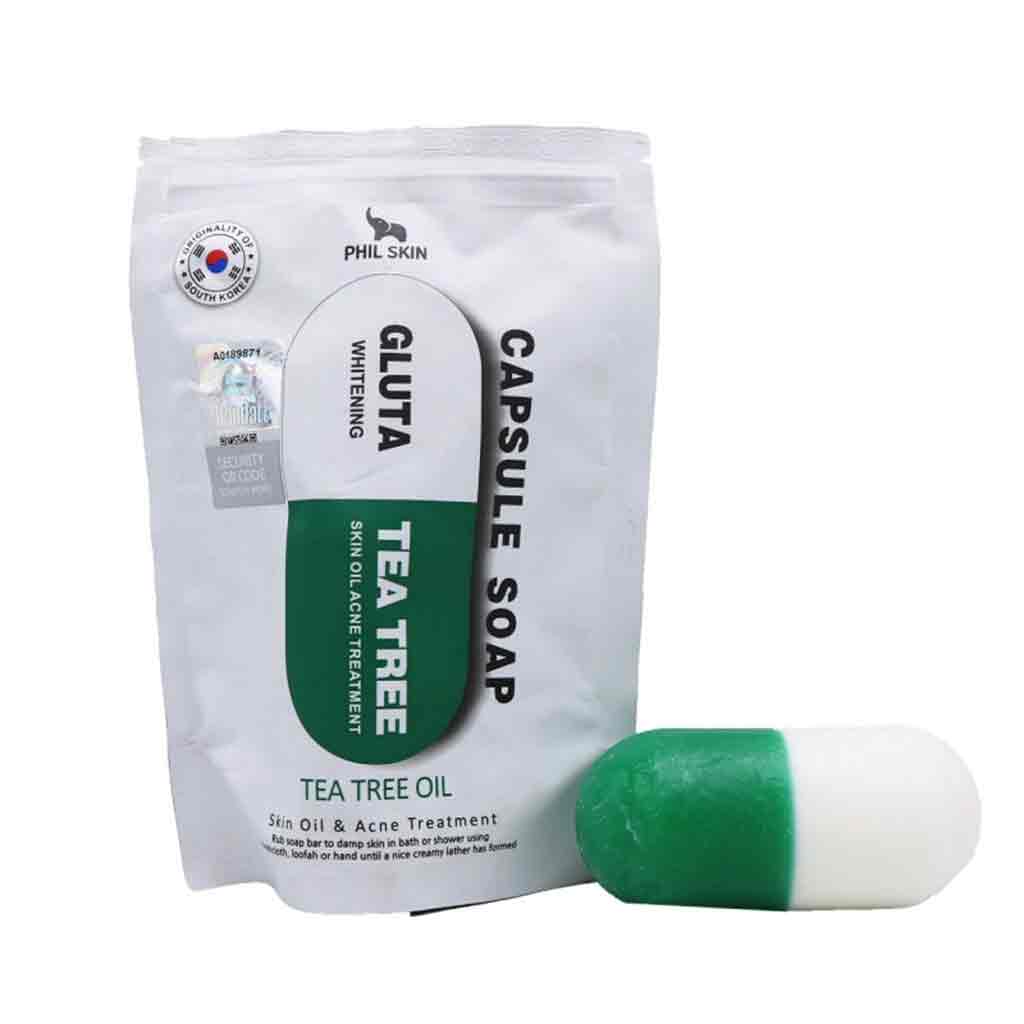 صابون کپسولی روشنکننده Phil Skin (مدل Gluta + Tea Tree)