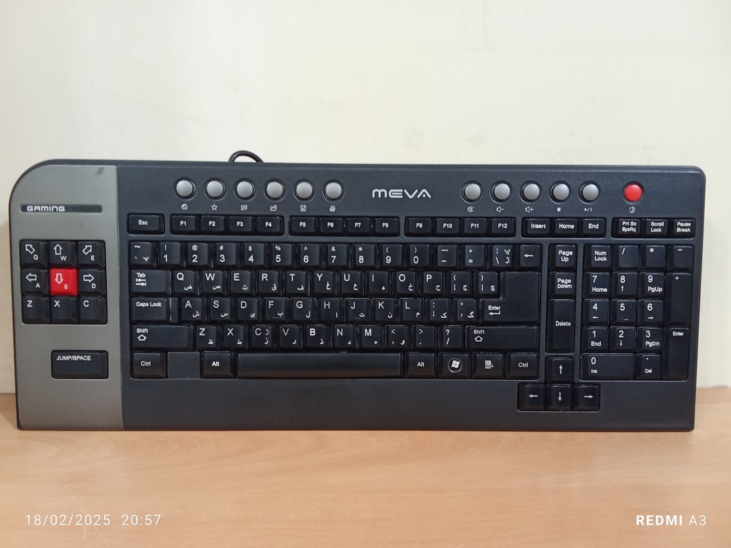 کیبورد MEVA مدلMAK-100 (گیمینگ) استوک
