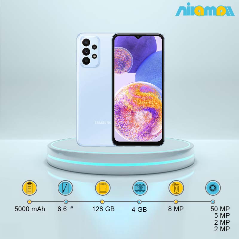 گوشی موبایل سامسونگ مدل Galaxy A23 دو سیم کارت ظرفیت 128 گیگابایت و رم4 گیگابایت