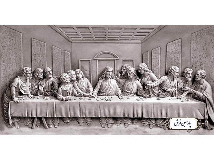 خرید اینترنتی نخ و نقشه تابلو فرش شام آخر - کد NT4226