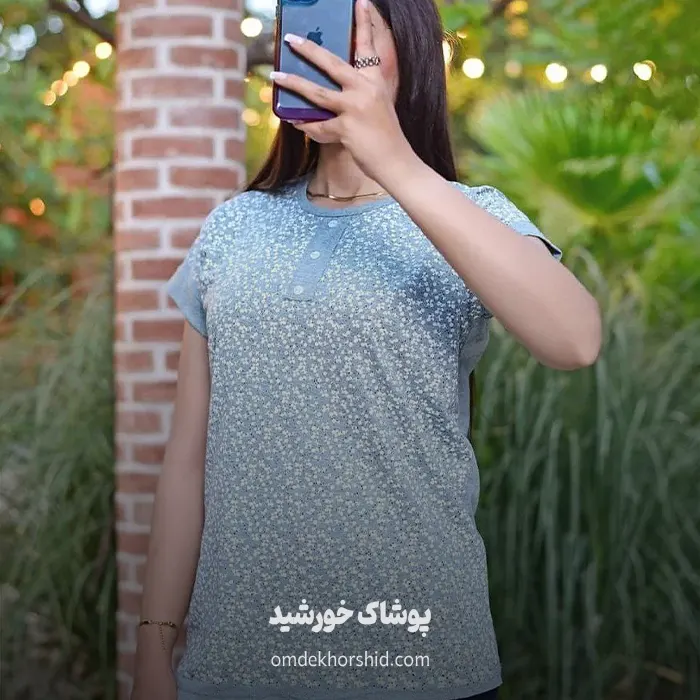 تاپ قواره دار ملانژ چاپی