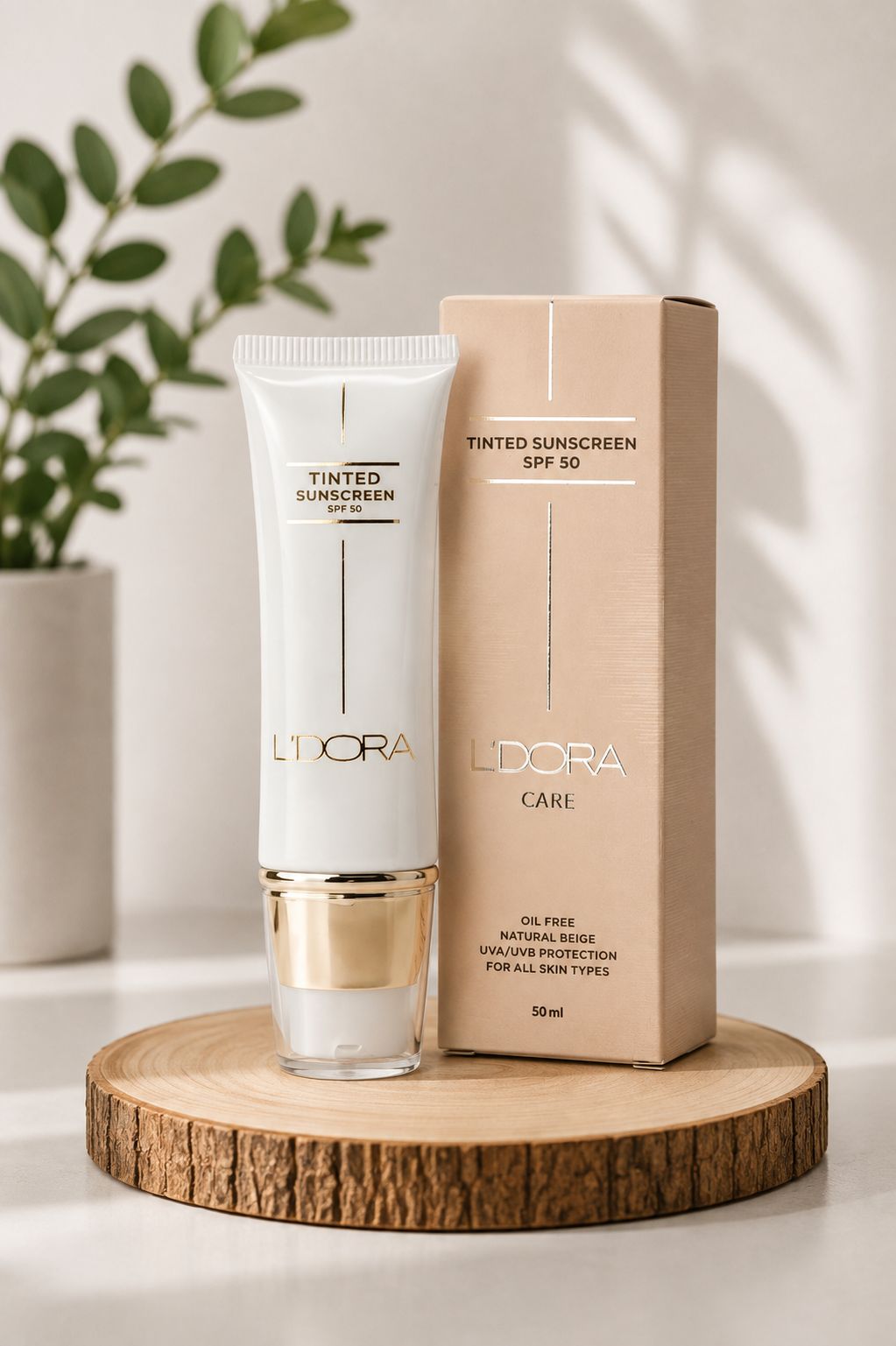 کرم ضدآفتاب رنگی SPF50 لدورا کر