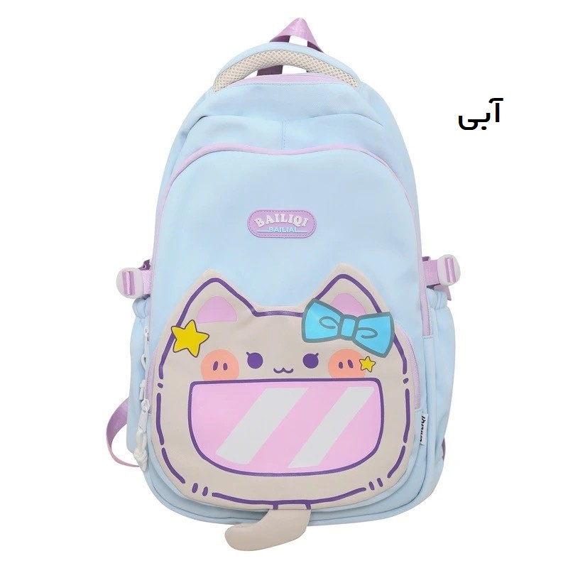 کوله پشتی برزنتی طرح کیتی مناسب رده سنی 6-9 سال