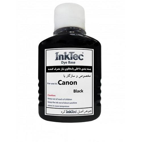 جوهر 100ml اینکتک داخلی مشکی پرینتر کانن InkTec 100ml black Canon