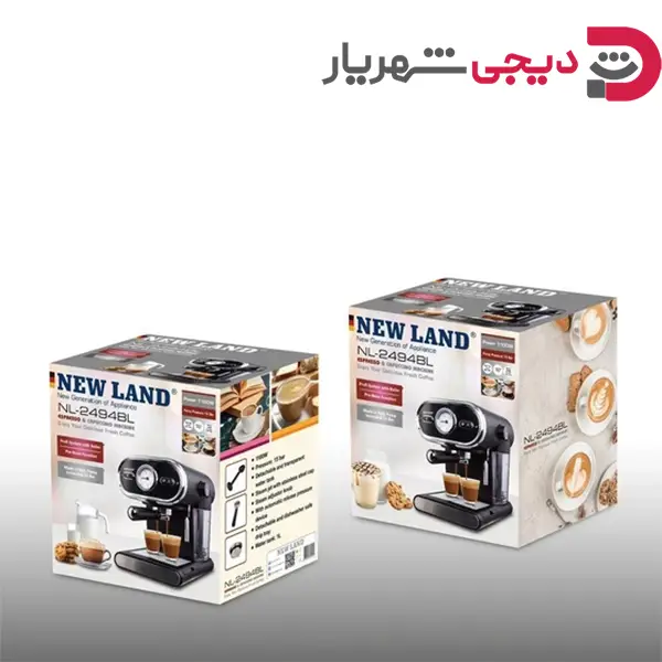 اسپرسوساز مشکی نیولند NL-2494BL