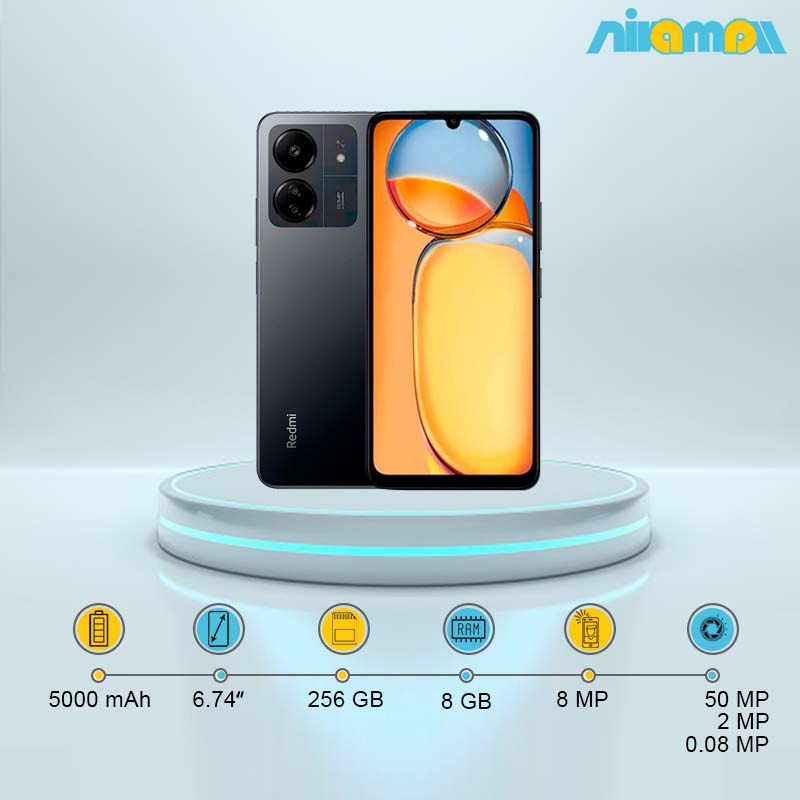 گوشی موبایل شیائومی مدل  Redmi 13C دوسیم کارت ظرفیت 256 گیگابایت و رم 8 گیگابایت