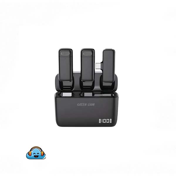 میکروفون یقه ای گرین لاین مدل Green Lion Duo Cast Wireless Mic