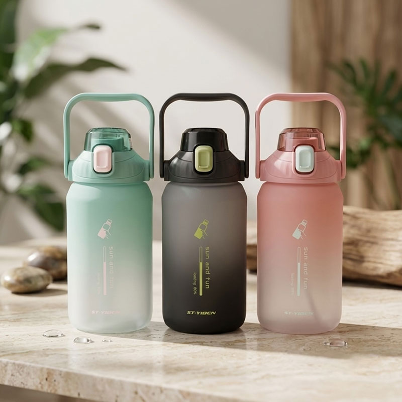 قمقمه ورزشی نی دار برند YIBEN حجم 750 ml