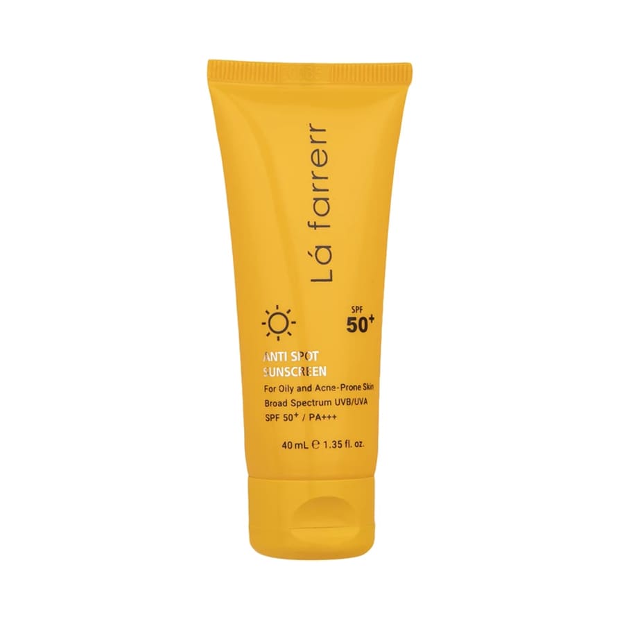 کرم ضدآفتاب و ضدلک بی‌رنگ لافارر مدل SPF50 مناسب پوست‌های چرب