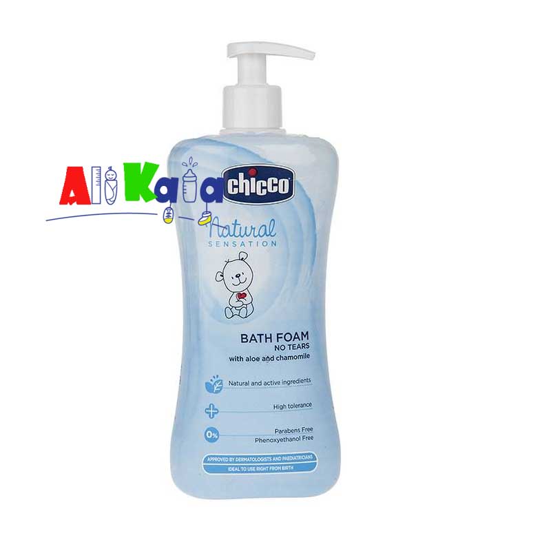شامپو فوم حمام کودک چیکو Natural Sensation حجم 500 میلی لیتر