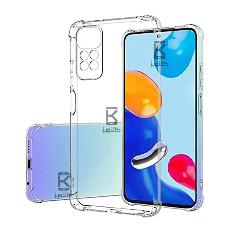 قاب ژله ای شفاف کپسول دار و محافظ لنزدار Xiaomi Redmi Note 11 Pro 5G