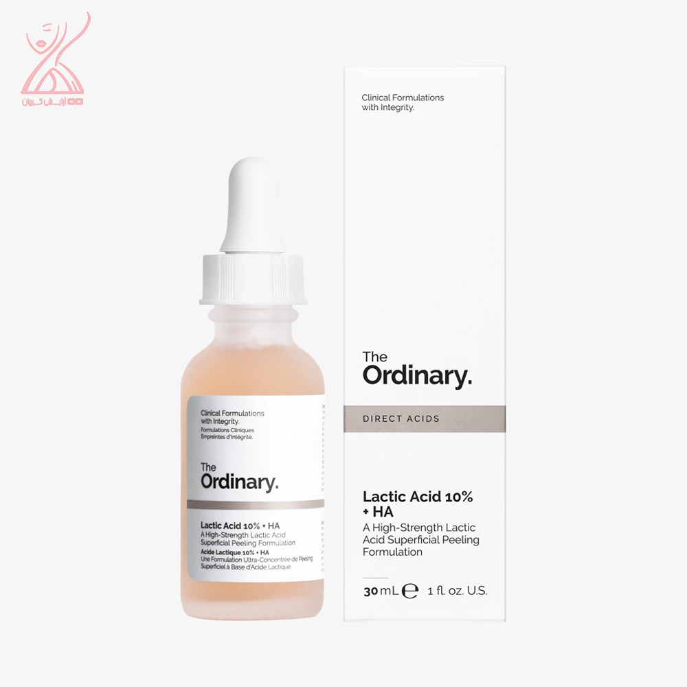 سرم لاکتیک اسید 10 درصد و هیالورونیک اسید اوردینری The Ordinary Lactic Acid 10% + Ha