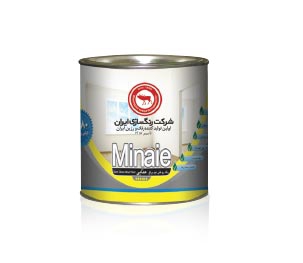 رنگ روغنی نیم براق 100 سفید مینایی 2 (گالن)