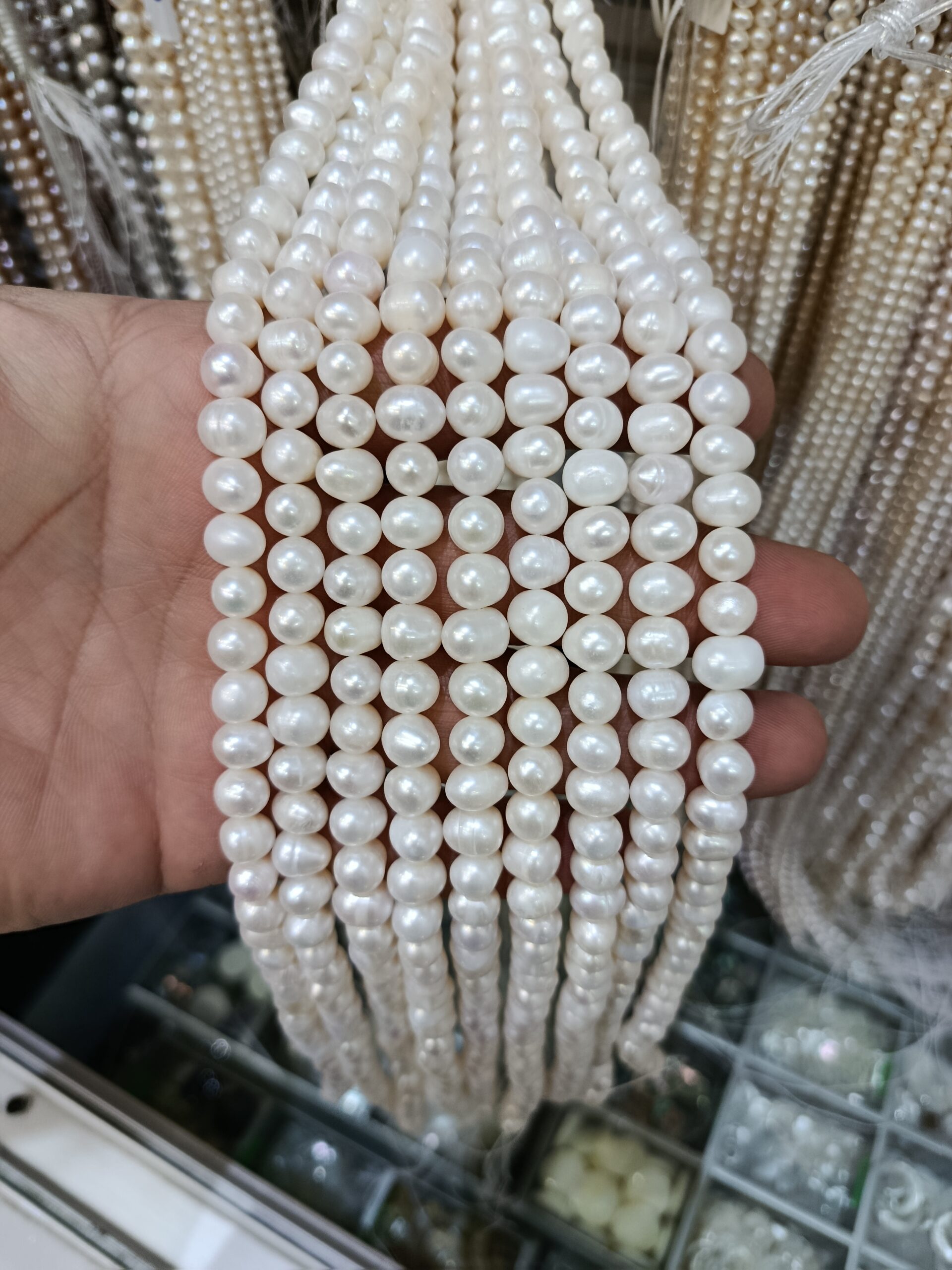 قیمت مروارید سایز ۸و ۹ سفید