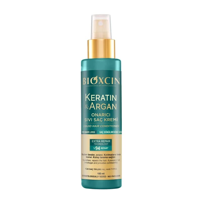 اسپری دو فاز مو بیوکسین مدل کراتین و آرگان حجم 150 میلی لیتر BIOXCIN
