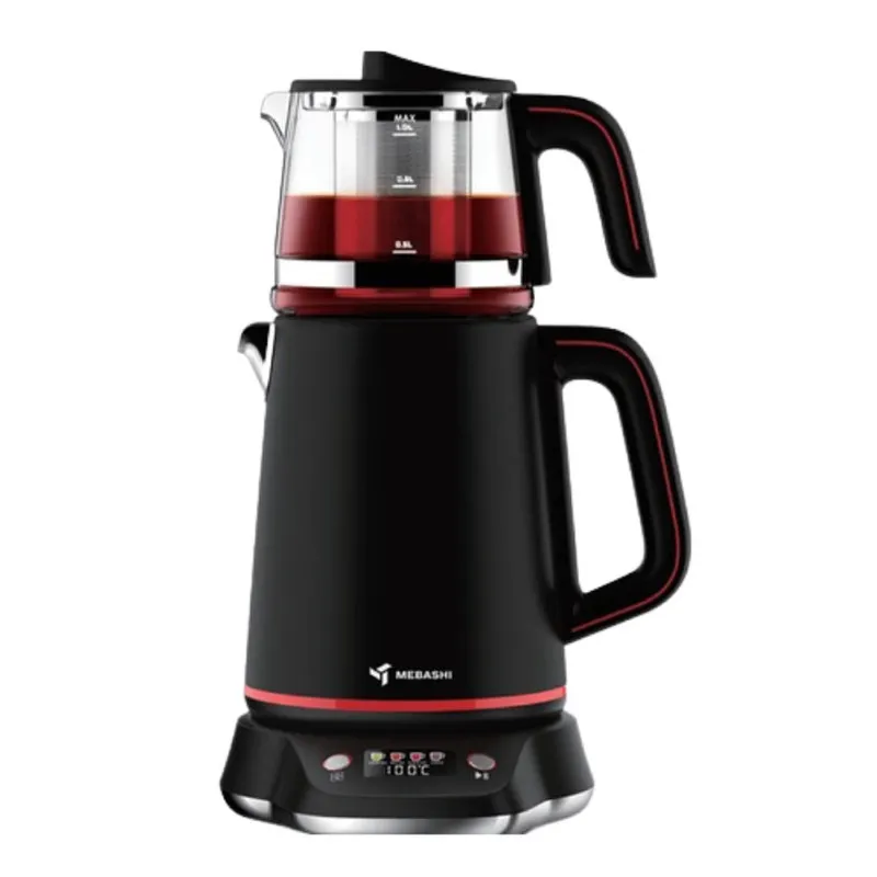 چای ساز مباشی مدل ME-TM302 ظرفیت ۲ لیتر با کتری استیل