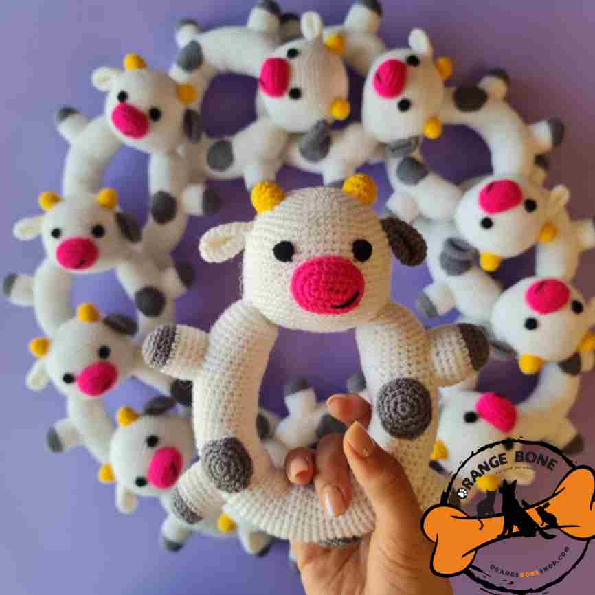 عروسک مخصوص سگ گربه مدل گاو حلقه ای