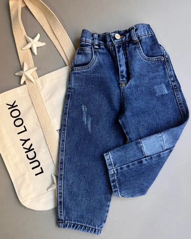 شلوار جین مام استایل برند LUCKY LOOK شماره ۳