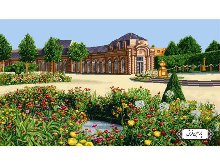 نخ و نقشه تابلو فرش کاخ ورسای جدید - کد NV764