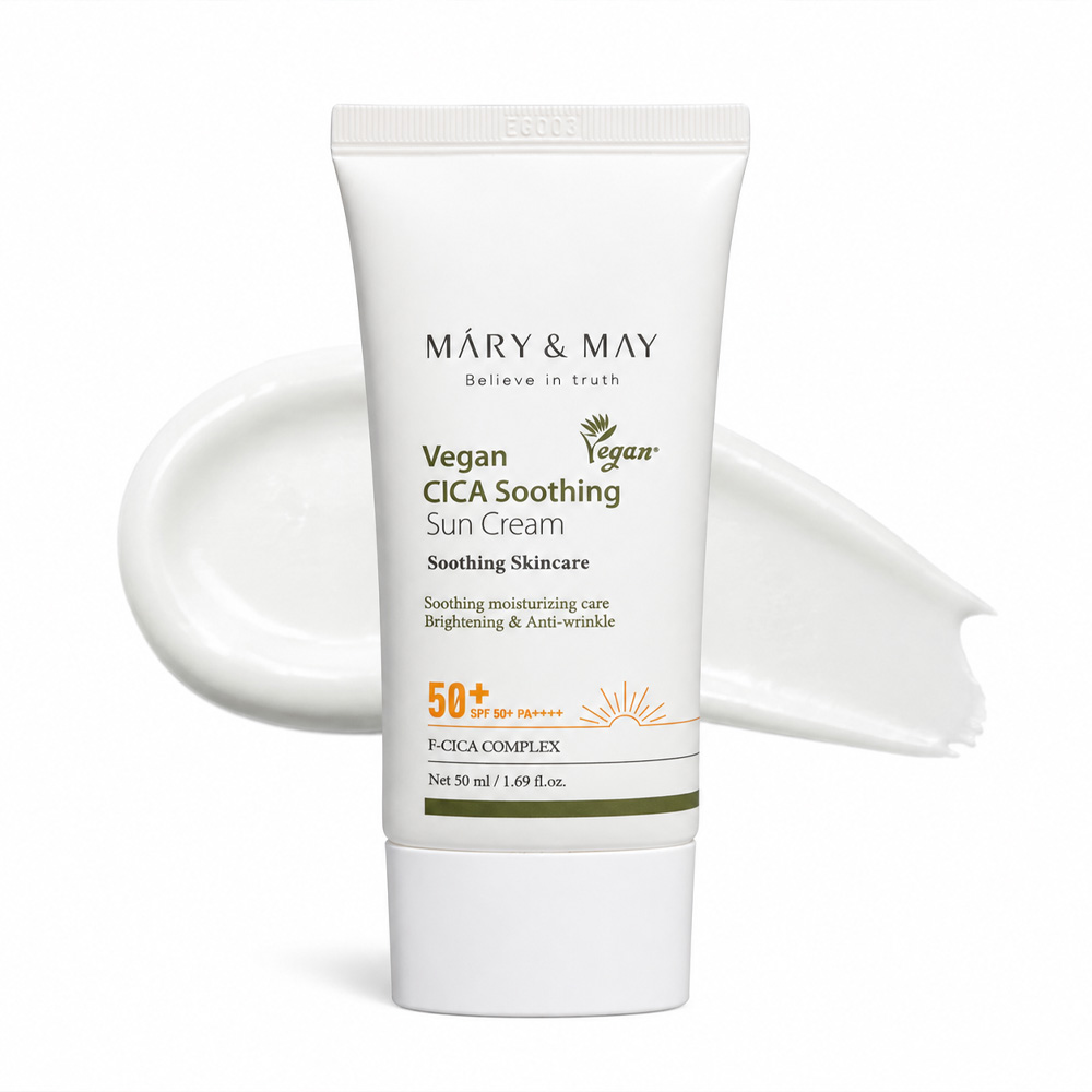 ضد آفتاب تسکین دهنده مری اند می CICA SOOTHING حاوی SPF50+ حجم 50 میل / Mary & May