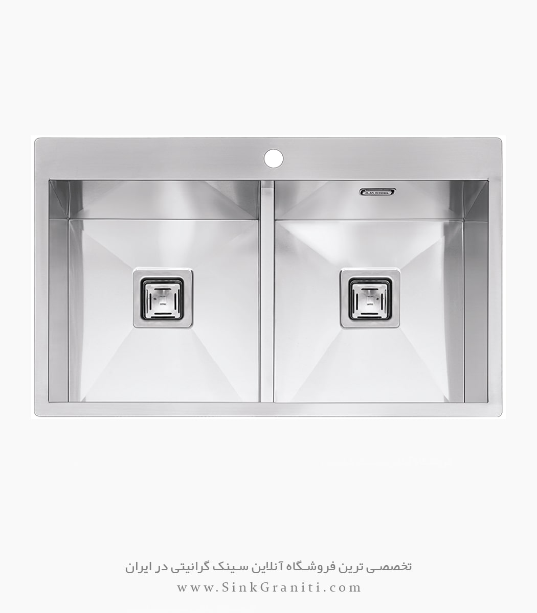 سینک ایلیا استیل مدل 6017 توکار فلاش مونت
