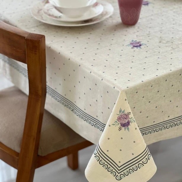 رومیزی و سفره پارچه ای ضدلک طرح رنگین کمان