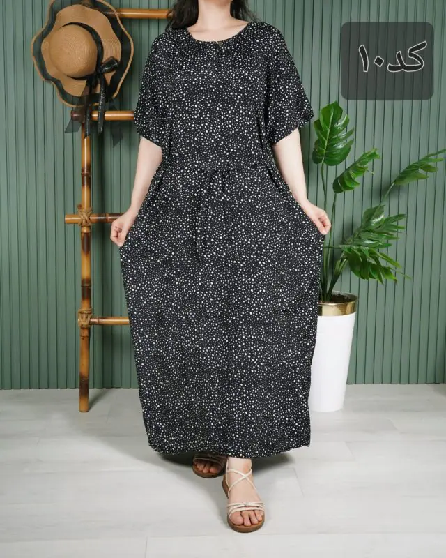 پیراهن زنانه آستین کوتاه E7613 - کد-10