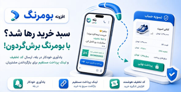 افزونه بومرنگ، بازیابی سبد خرید رها شده