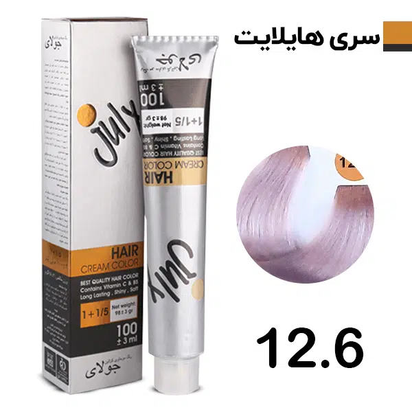 رنگ مو ارکیده وحشی جولای July شماره 12.6