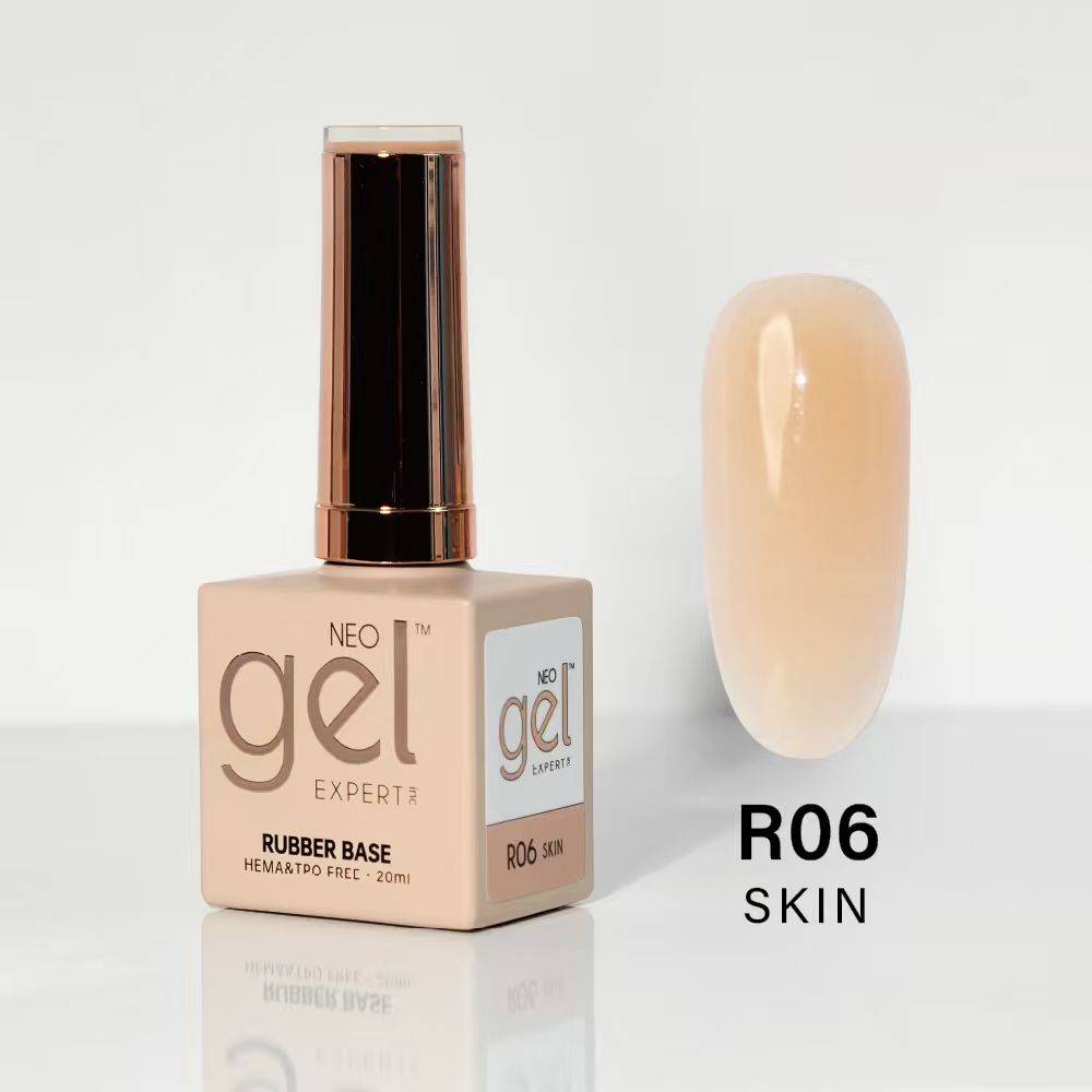 رابر بیس رنگ پوست Skin- برند neo gel کد R06