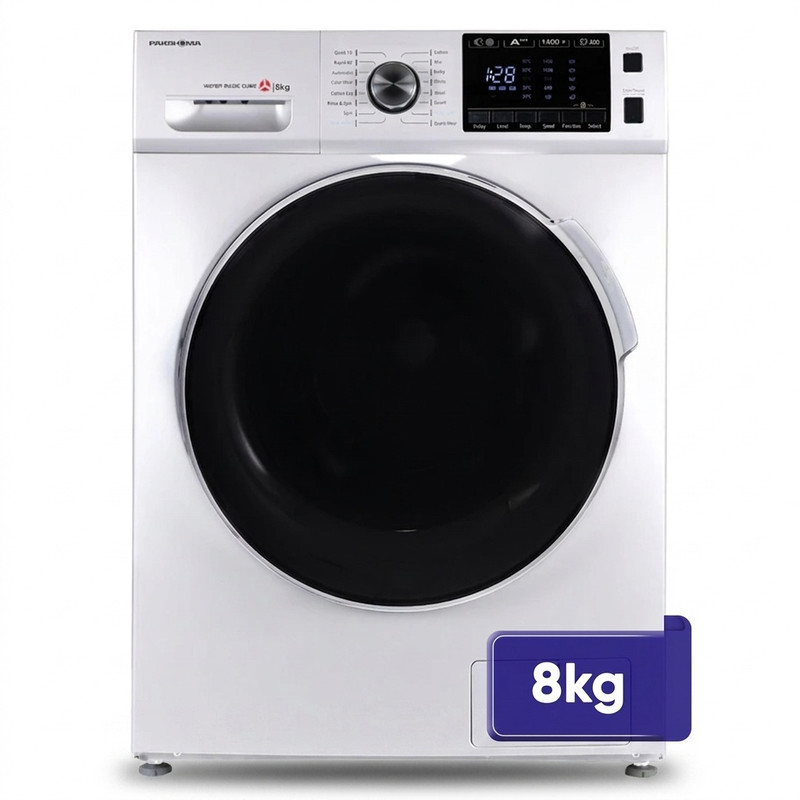 ماشین لباسشویی 8 کیلوگرم اتوماتیک پاکشوما مدل TFU-84406 - سفید