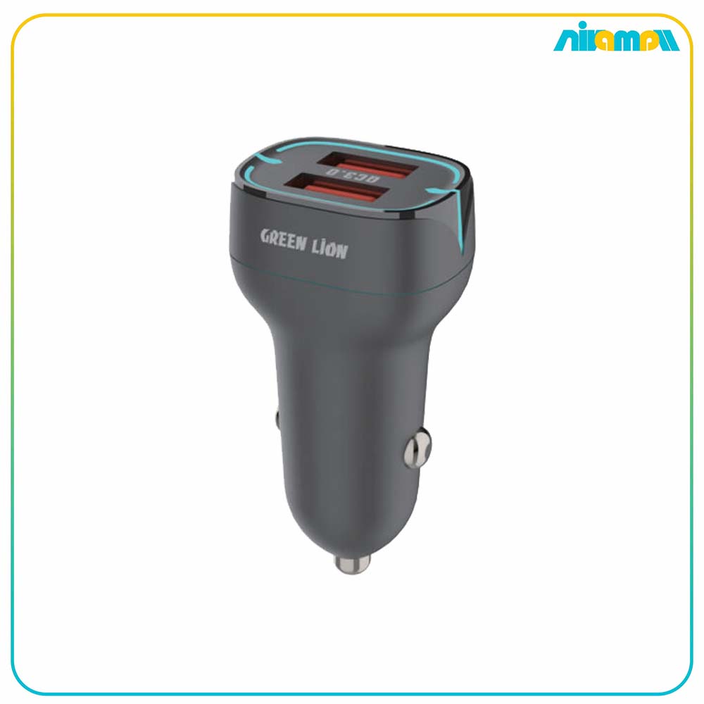 شارژر فندکی گرین لاین مدل Car charger QC18w+QC 18w